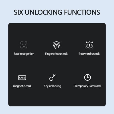 Qleung S810Max Digital Lock with Card Key Code Password APP Face Fingerprint Palm Recognition for Home Apartment