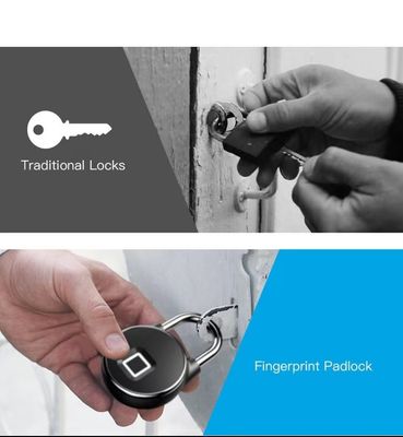 Qleung S502 Fingerprint  Waterproof IP65 Tuya BLE APP Padlock Digital Fingerprint Smart Door Lock