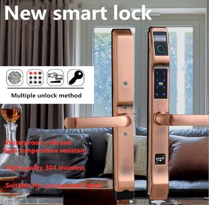 IP65 Waterproof Smart Fingerprint Door Lock with Tuya APP WiFi Control