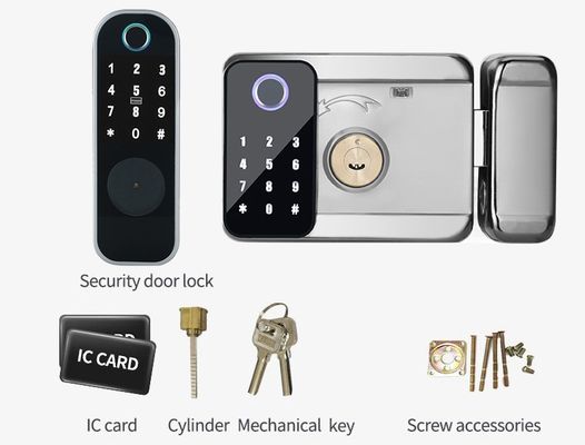 Grade C Lock Cylinder Smart Door Lock with 2 Years Warranty and 30-90mm Door Thickness