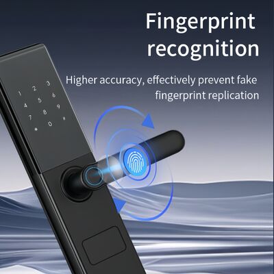 Qleung S829 Tuya Wifi Remote Control Digital Lock Fingerprint Password Key Card Access Smart Home Door Lock