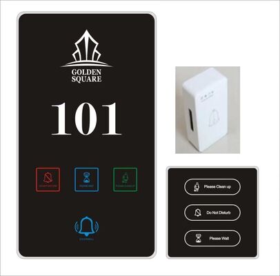 Hotel Project LED Customized Logo Language Room Number Door Signs Touch Switch Floor Signs Door Plate With DND Switch Light