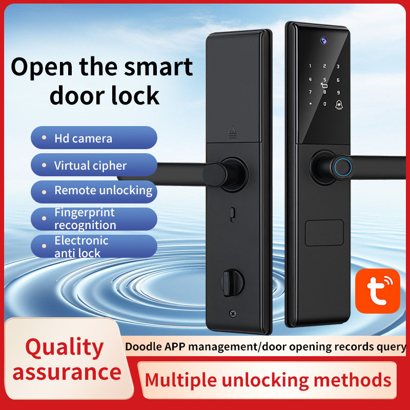 Handle Smart Door Lock 6068mortise Fingerprint Camera Lock