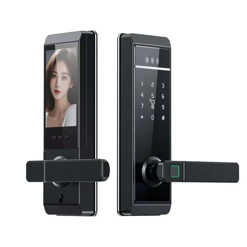 Qleung S810Max Digital Lock with Card Key Code Password APP Face Fingerprint Palm Recognition for Home Apartment