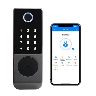 IP65 TTlock بلووتوث کنترل قفل درب اثر انگشت بیومتریک