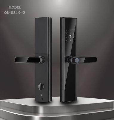 قفل درب اثر انگشت سیاه هوشمند زندگی برای اپلیکیشن Wifi TTlock Tuya