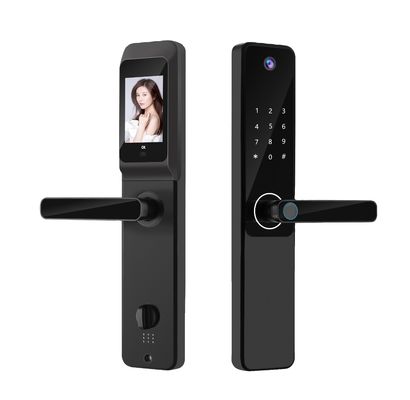 S802Pro HD Camera Inteligente Tuya Biometric Fingerprint IC Card Key Smart Home Door Lock با اتصال وای فای