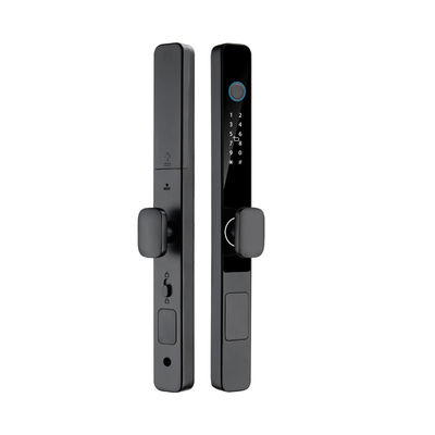 Qleung S608 ضد آب TTlock Tuya کلید هوشمند قفل های دیجیتال اثر انگشت آلومینیوم برق شیشه ای کشویی درب خانه