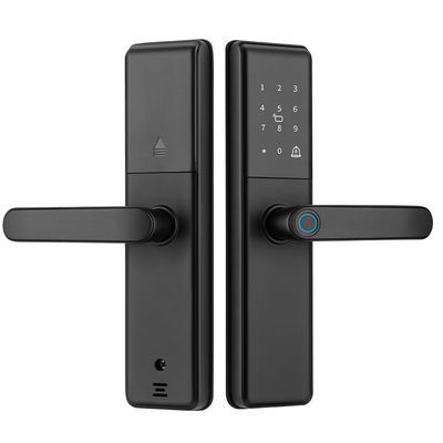 قفل درب هوشمند Qleung S851، کنترل از راه دور اپلیکیشن Tuya، اثر انگشت، رمز عبور، کارت، کلید برای باز کردن