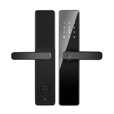 قفل درب هوشمند دیجیتال S819 با قابلیت وای‌فای، سازگار با Tuya و TTlock، دارای اثر انگشت، رمز عبور، کارت کلید