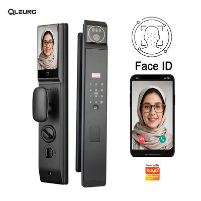 قفل هوشمند Tuya با قابلیت تشخیص چهره سه بعدی با صفحه نمایش LCD با امنیت ورود بدون کلید