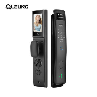 اثر انگشت اتوماتیک 3D تشخیص چهره قفل درب اثر دست صفحه نمایش ال سی دی تویا فعال ویدیو تماس WiFi کنترل دسترسی قفل درب دیجیتال